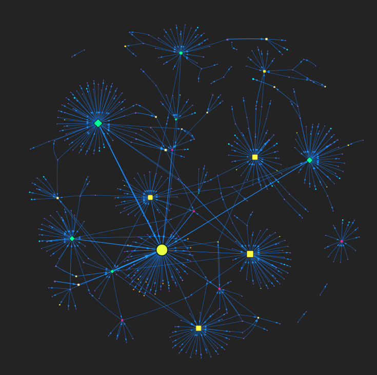 Network structure of a supply chain